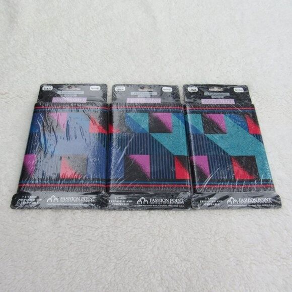 80s Wallpaper Border Performance by Springs Coordinated Borders USA 3-Pack - Picture 3 of 13